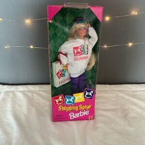 1994 Barbie Shopping Spree doll with purple and white outfit dolls #barbie